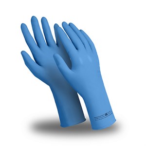 Перчатки ЭКСПЕРТ (DG-029), нитрил, 0.23 мм, неопудренные, текстурированные, цвет синий Пер605