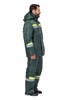 Костюм рабочий мужской зимний "Комфорт" цвет темно-зеленый/неоновый КОС628_зел ЭС