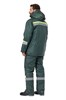 Костюм рабочий мужской зимний "Комфорт" цвет темно-зеленый/неоновый КОС628_зел ЭС