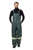 Костюм рабочий мужской зимний "Комфорт" цвет темно-зеленый/неоновый КОС628_зел ЭС