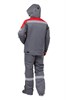 Костюм рабочий мужской зимний "Страйк" цвет серый/красный КОС630_сер ЭС