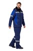 Костюм рабочий мужской зимний "Страйк" цвет темно-синий/василек КОС630_син ЭС