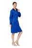 Халат рабочий женский летний/демисезонный "Страйк" цвет василек/синий ХАЛ519син ЭС