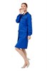 Халат рабочий женский летний/демисезонный "Страйк" цвет василек/синий ХАЛ519син ЭС