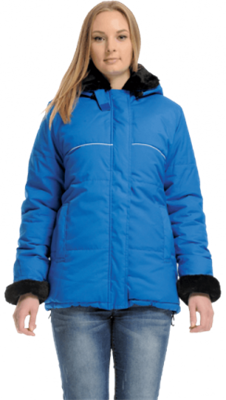 Куртка ЗИМУШКА зимняя, василёк, женская - фото 4752