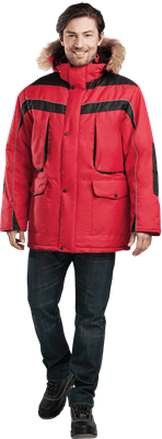 Куртка ДИКСОН зимняя, красный-чёрный - фото 5024