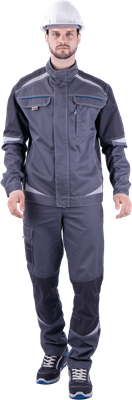 Куртка ТУРБО SAFETY летняя, серый-т.серый ФСС - фото 5110
