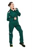 Костюм рабочий женский летний "Алатау" цвет черный/зеленый КОС333_зел ЭС